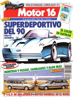 Coches: MOTOR 16 N&ordm; 300 (22-07-89)