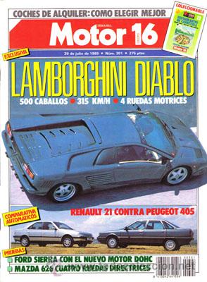 Coches: MOTOR 16 N&ordm; 301 (29-07-89)