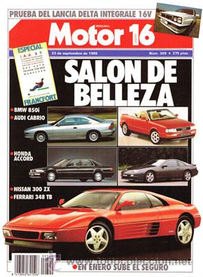 Coches: MOTOR 16 N&ordm; 309 (23-09-89)