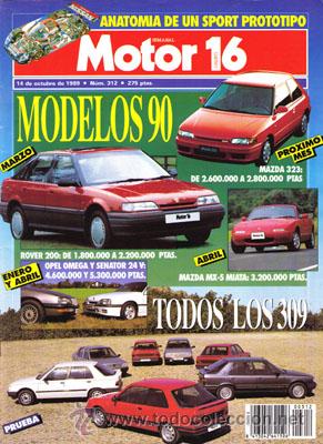 Coches: MOTOR 16 N&ordm; 312 (14-10-89)