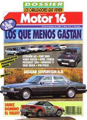 Coches: MOTOR 16 N&ordm; 317 (18-11-89)
