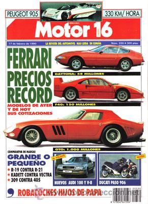 Coches: MOTOR 16 N&ordm; 330 (17-02-90)