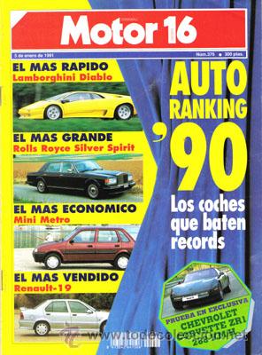 Coches: MOTOR 16 N&ordm; 376 (5-01-91)