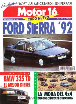 Coches: MOTOR 16 N&ordm; 420 (9-11-91)
