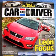 Coches: CAR AND DRIVER - Nº 207, 2012 - SEAT LEON, FORD FOCUS, LEXUS LFA, VOLKSWAGEN GOLF R, OPEL MOKKA.....