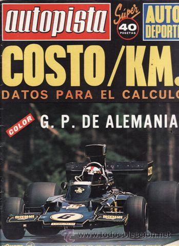 Coches: REVISTA AUTOPISTA N&ordm; 861 A&Ntilde;O 1975. GAMA CHRYSLER SIMCA1307-1308. POSTER: CARLOS REUTEMAM.