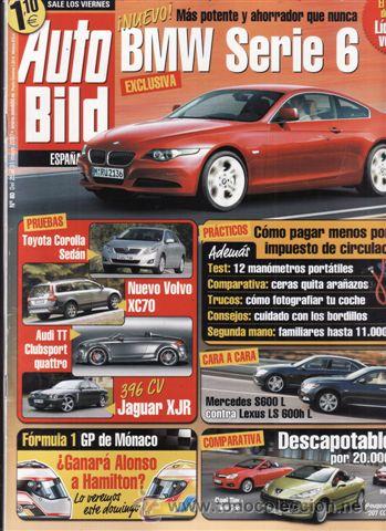 Coches: REVISTA AUTO BILD N&ordm; 80 A&Ntilde;O 2007. PRU: TOYOTA COROLLA SEDAN. COMP: MERDEDES S600 L Y LEXUS LS 600H L