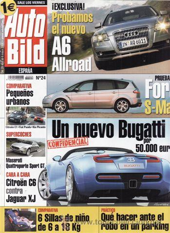 Coches: REVISTA AUTO BILD N&ordm; 24 A&Ntilde;O 2005. PRU: AUDI A6 ALLROAD. COMP:CITROEN C1 HDI, FIAT PANDA 1.3 MULTIJET