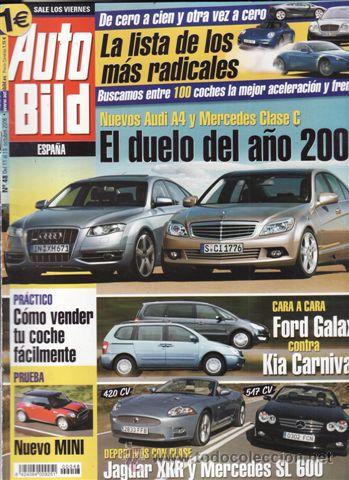 Coches: REVISTA AUTO BILD N&ordm; 48 A&Ntilde;O 2006. PRU: MINI COOPER S. COMP: JAGUAR XKR CONVERTIBLE Y MERCEDES SL 600