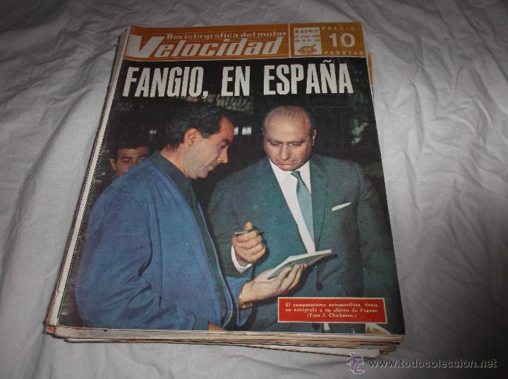 Coches: VELOCIDAD N&ordm; 350. FANGIO EN ESPA&Ntilde;A. VOLKSWAGGEN. SAN ISIDRO. OPEL DEPORTIVO. JAGUAR 12 CILINDROS.