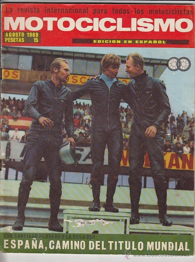 Coches: REVISTA MOTOCICLISMO A&Ntilde;O 1969 N&ordm; AGOSTO.