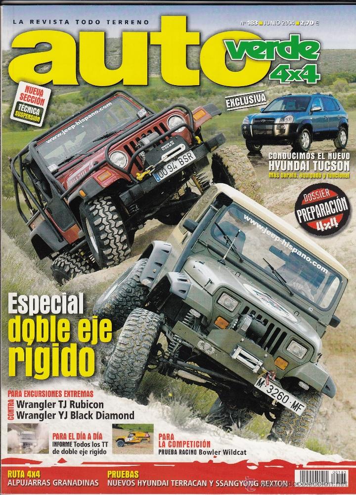 Autos: REVISTA AUTOVERDE N&ordm; 183 A&Ntilde;O 2004. PRUEBA: HYUNDAI TERRACAN. EXTREMA: WRANGLER CONTRA WRANGLER.