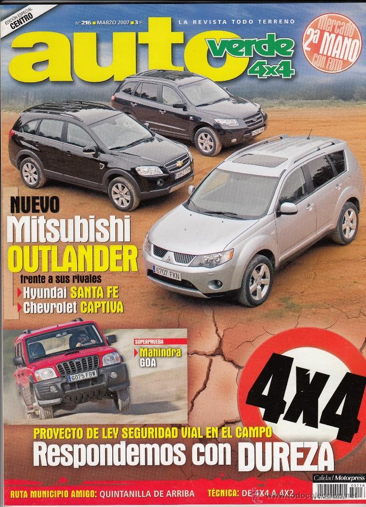 Coches: REVISTA AUTOVERDE 4X4 N&ordm; 216 A&Ntilde;O 2007. PRU: MAHINDRA GOA 2.6 CRDE GLK 4X4.RANGE ROVER SPORT 3.6 TDV8