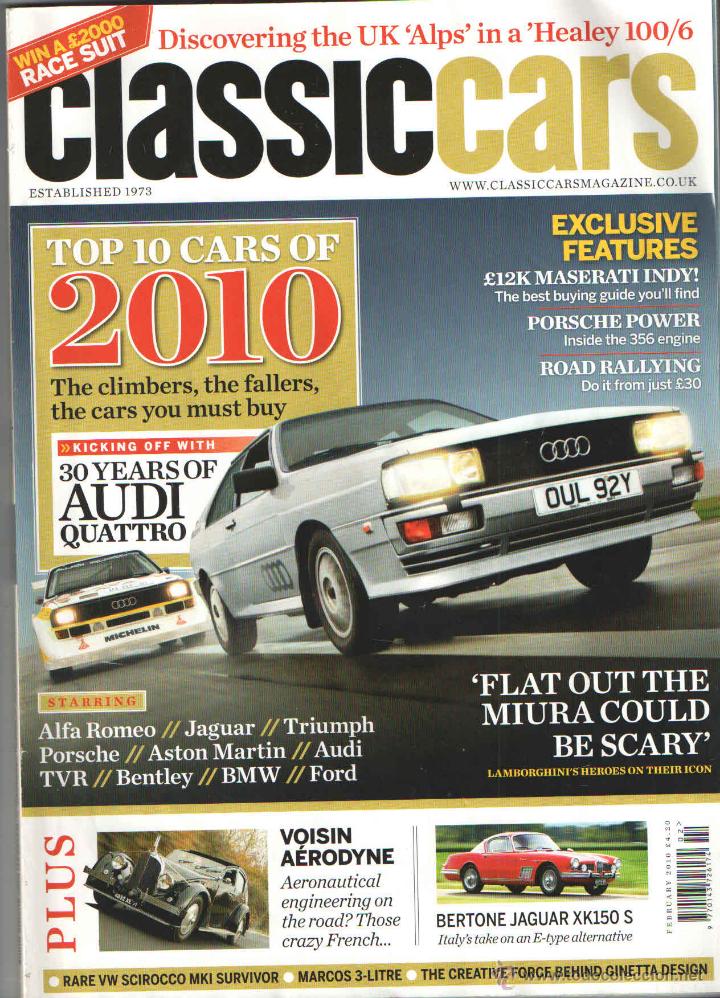Coches: CLASSIC CARS 2013: MASERATI INDY; MARCOS; VOISIN AERODYNE; BERTONE JAGUAR XK; ETC...
