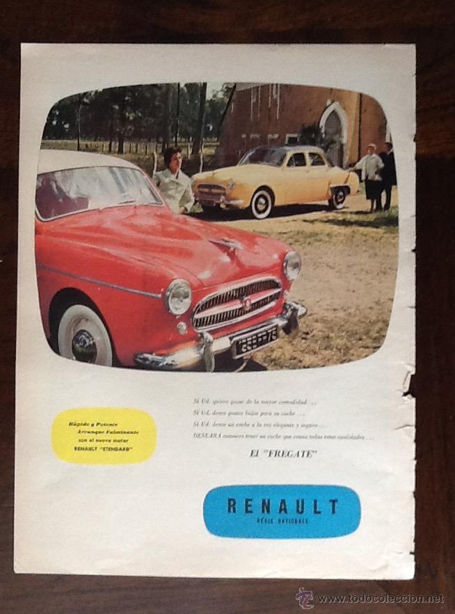 Voitures: ANUNCIO. RENAULT.. REVISTA A&Ntilde;OS 50. ENVIO INCLUIDO EN EL PRECIO.