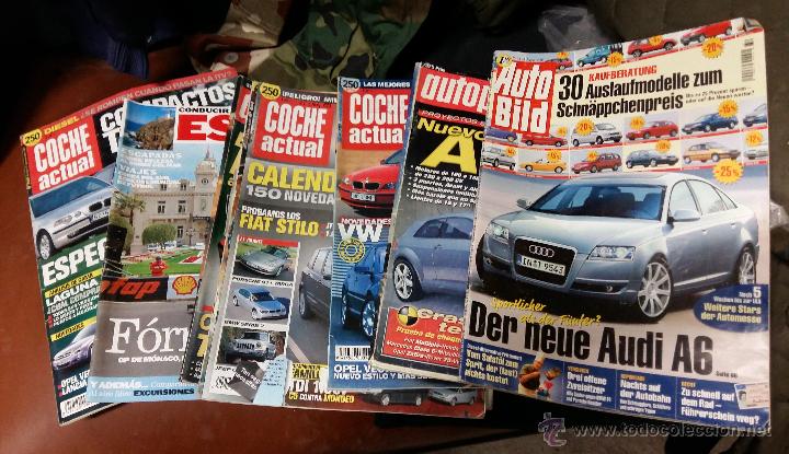 Autos: Lote de 10 revistas de automovilismo (una en alem&aacute;n)