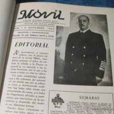 Coches: REVISTA ENCUADERNADA DE AUTOMOVILISMO Y TRANSPORTES MOVIL. NUMERO 1 AL 8. 1943 Y 1944. Lote 54587959