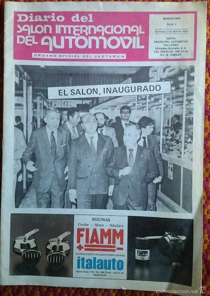 Auto: Diario del Sal&oacute;n Internacional del Autom&oacute;vil, n&ordm; 2. Barcelona, 3 de mayo de 1981.