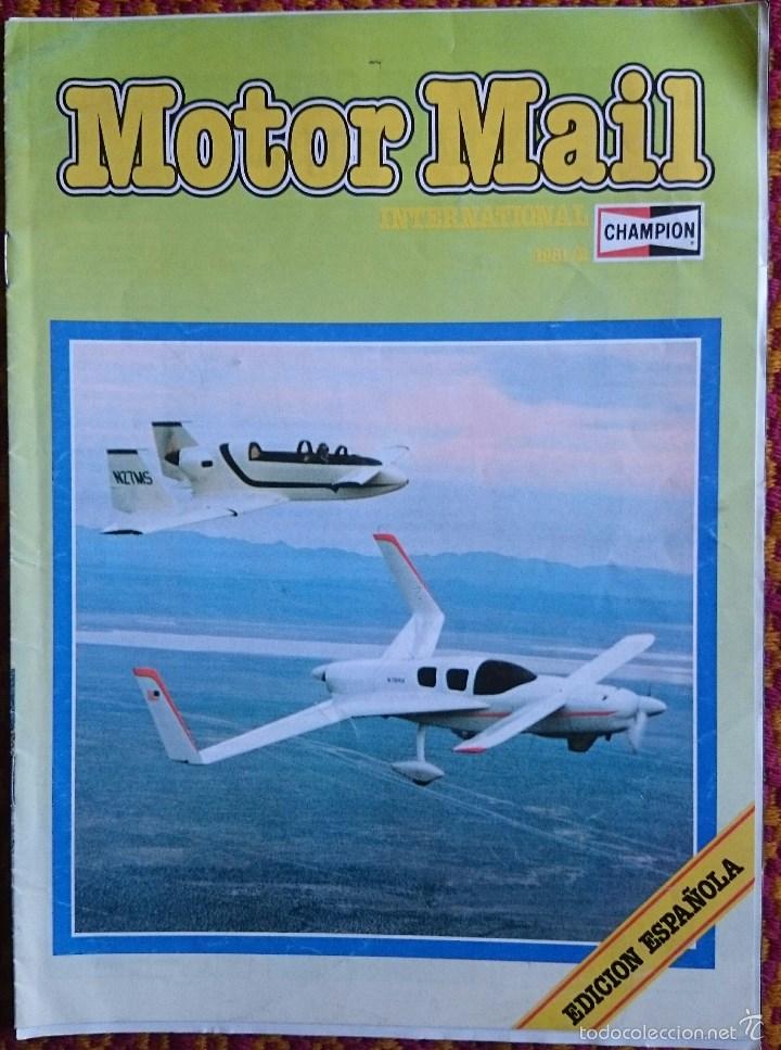 Coches: Motor Mail 1981/2, Champion International. Luigi Colani, Combustible y buj&iacute;as, Burt Rutan