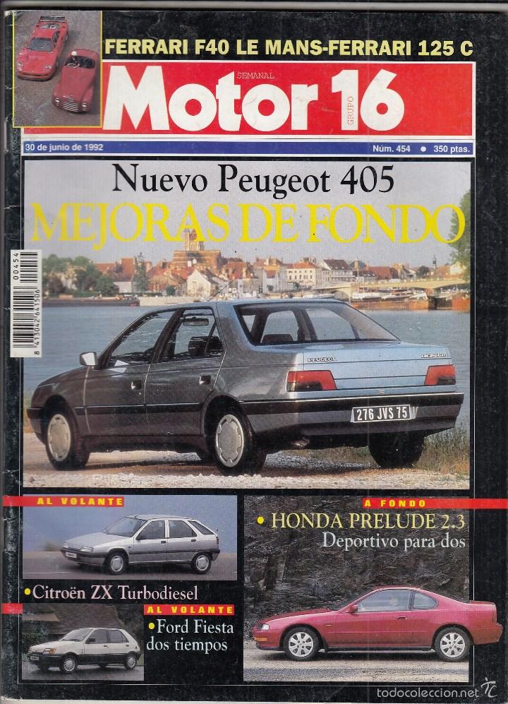 Coches: REVISTA MOTOR 16 N&ordm; 454 A&Ntilde;O 1992. PRU: HONDA PRELUDE 2.3. MERCEDES 300 GE. COMP: LANCIA DEDRA 1.8