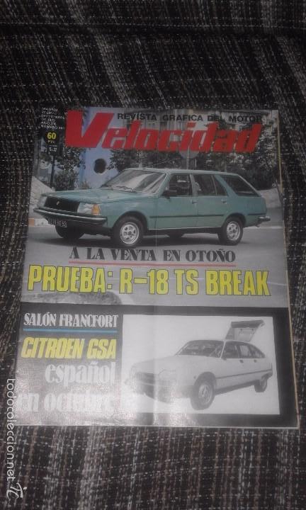 Coches: Velocidad n&ordm; 941 (22-09-79) (Renault 18 TS Break, Citro&euml;n GSA, Sal&oacute;n de Francfort)