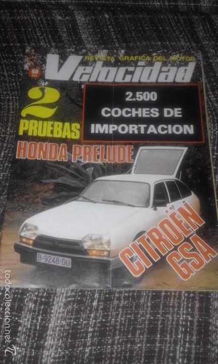 Coches: Velocidad n&ordm; 947 (03-11-79) (Prueba Citro&euml;n GSA, Honda Prelude)
