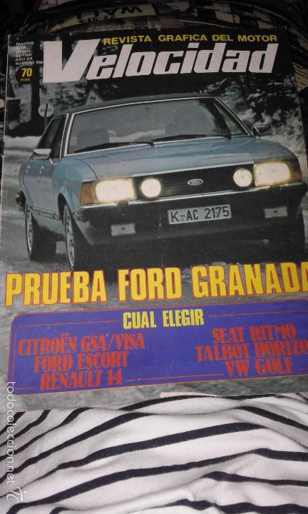 Coches: Velocidad n&ordm; 956 (06-01-80) (Prueba Ford Granada, Comparativa Citro&euml;n GSA/Visa, Escort, R14, Ritmo..