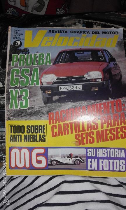 Coches: Velocidad n&ordm; 953 (15-12-79) (Prueba Citro&euml;n GSA X3, Historia de MG, antinieblas, Renault 5 Turbo)