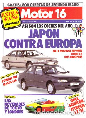 Coches: MOTOR 16 N&ordm; 210 (31-10-87)