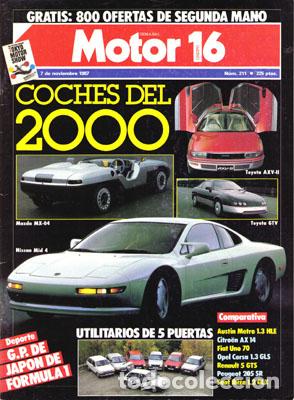 Coches: MOTOR 16 N&ordm; 211 (7-11-87)
