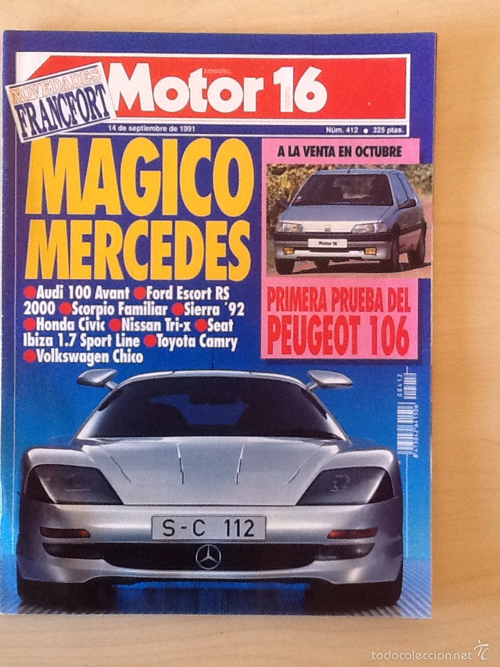 Coches: Motor 16 N 412 14 de Septiembre de 1991