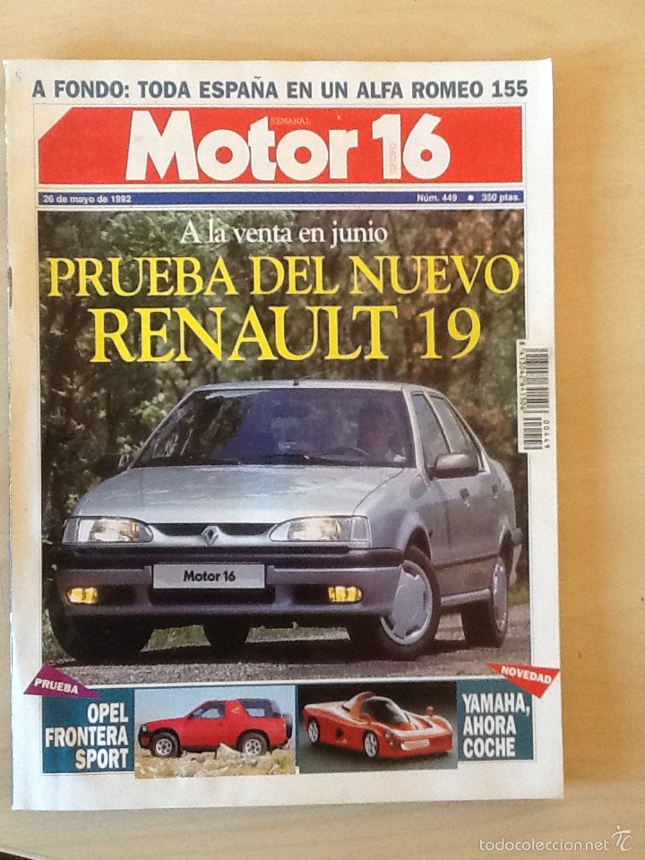 Coches: Motor 16 N 449 26 de mayo de 1992