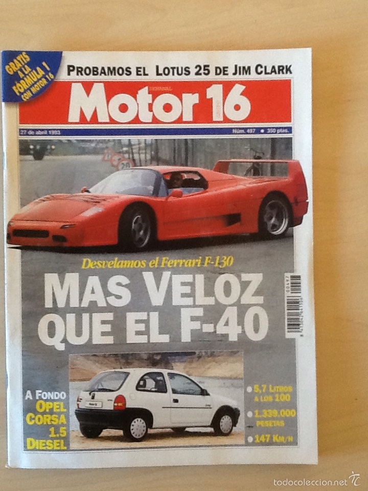 Coches: Motor 16 N 497 27 de abril 1993 - Foto 1
