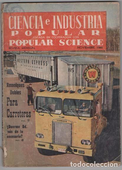 Coches: CIENCIA E INDUSTRIA POPULAR # 15 EDITADA EN MEXICO NOVIEMBRE 1960 CHRYSLER 300F 120 # EN VENTA