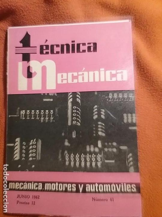Voitures: N&deg; 41 junio 1962. Renault R-3 y R-4. T&eacute;cnica mec&aacute;nica motores y autom&oacute;viles. Indice, en fotos.