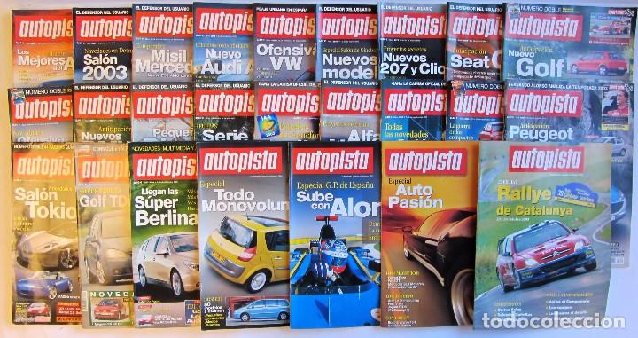 Voitures: AUTOPISTA LOTE DE 21 N&Uacute;MEROS + 4 ESPECIALES DEL A&Ntilde;O 2003  VER FOTOGRAF&Iacute;AS