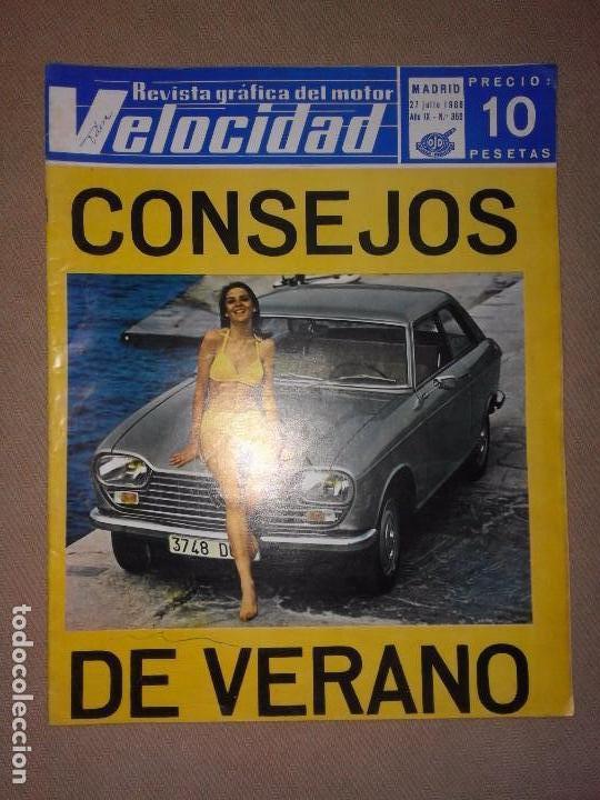 Coches: Velocidad n&ordm; 359 (27-7-1968) Especial Verano, Dodge Dart, Seat 850, ciclomotor Peugeot, Santana