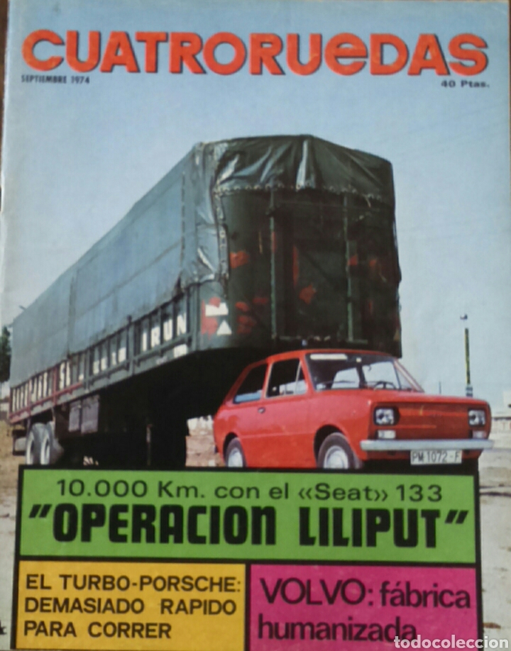 Cars: Revista cuatroruedas de septiembre 1974 Seat 133