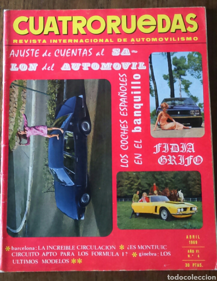 Coches: Revista cuatroruedas de Abril 1969 automovil