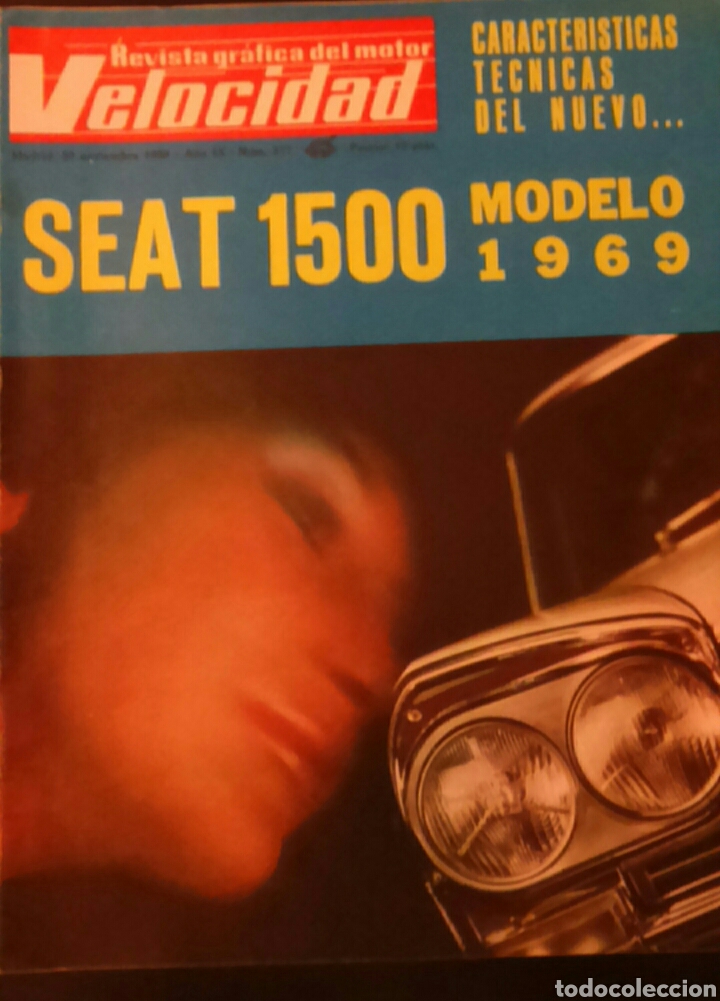 Coches: Revista velocidad n&uacute;mero 377 de 1968 Seat 1500 automovil
