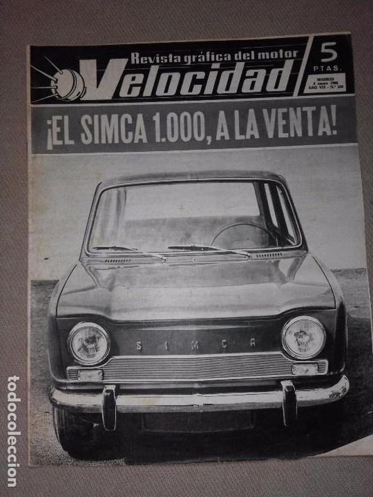 Coches: Velocidad n&ordm; 226 (08-01-1966) (Simca 1000, Citro&euml;n DS, Barreiros, Roa, Simca 1000 cup&eacute;)