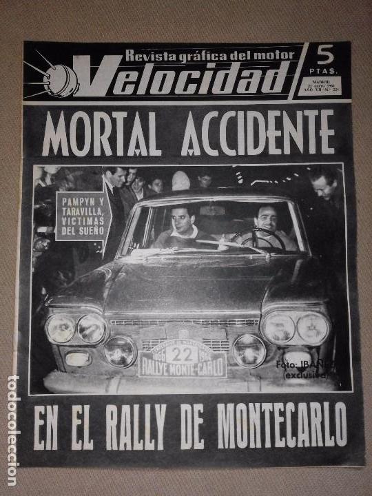 Coches: Velocidad n&ordm; 228 (22-01-1966) (Lancia Fulvia, accidente Montecarlo, Pegaso, Simca 1000, Renault 4)
