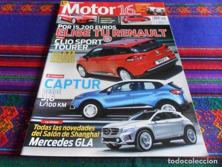 Coches: MOTOR 16 N&ordm; 1541. 23-4-2013. RENAULT CLIO SPORT TOURER CAPTUR MERCEDES GLA JAGUAR F-TYPE. MBE.