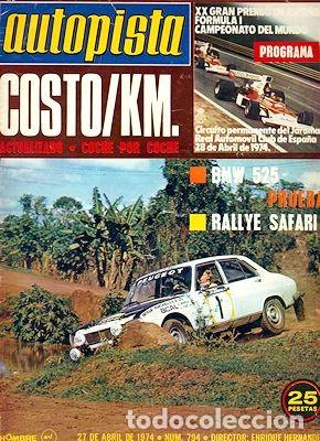 Coches: AUTOPISTA 794  BMW 525 COSTE KM