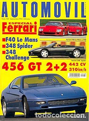 Coches: AUTOMOVIL 188 FERRARI ESPECIAL F40 456 348
