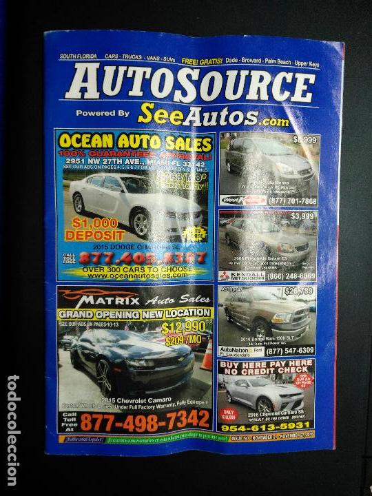 Autos: REVISTA DE COCHES AMERICANOS.  AUTO SOURCE. 72 PAGINA NOVIEMBRE 2016.