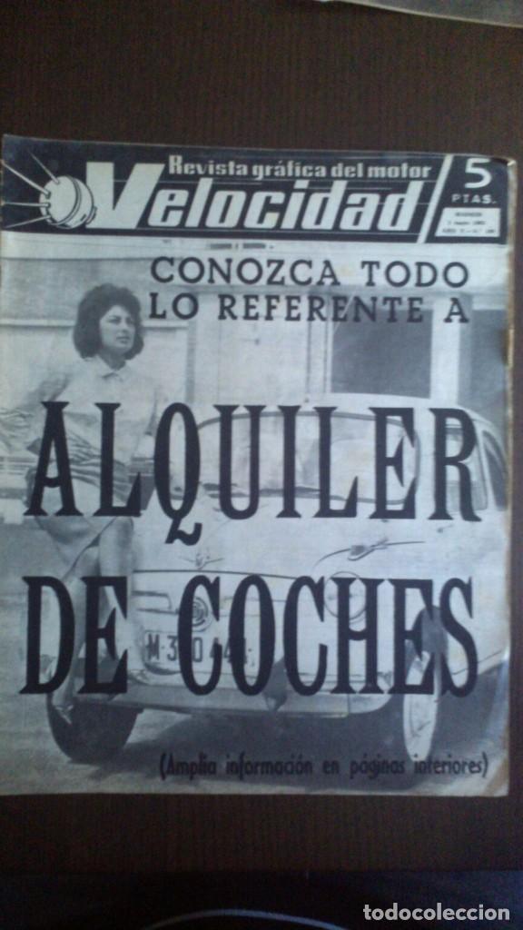Coches: Velocidad n&ordm; 190 (1-5-1965) (Alquiler de coches, Seat 600, Sava Austin, Barreiros Super Azor)