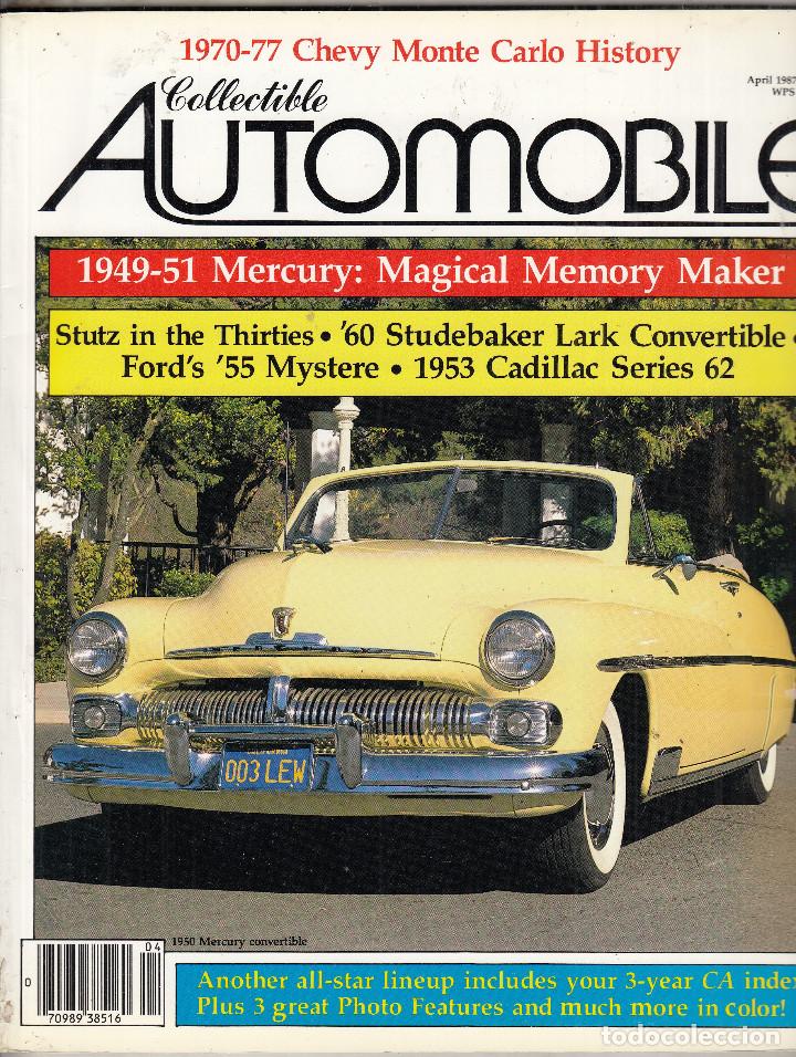 Autos: REVISTA COLLECTIBLE AUTOMOBILE N&ordm; 6 VOLUMEN 3. DOSSIER: CHEVY MONTE CARLO HISTORY 1970-77.