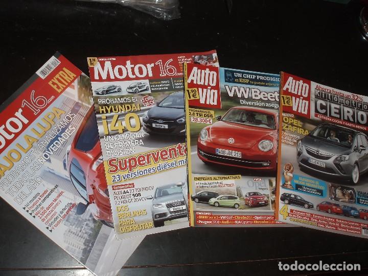 Coches: REVISTA COCHES MOTOR 16  EXTRA Y AUTOVIA,BEETLE,HYUNDAI I 40,OPEL ZAFIRA 4 REVISTAS
