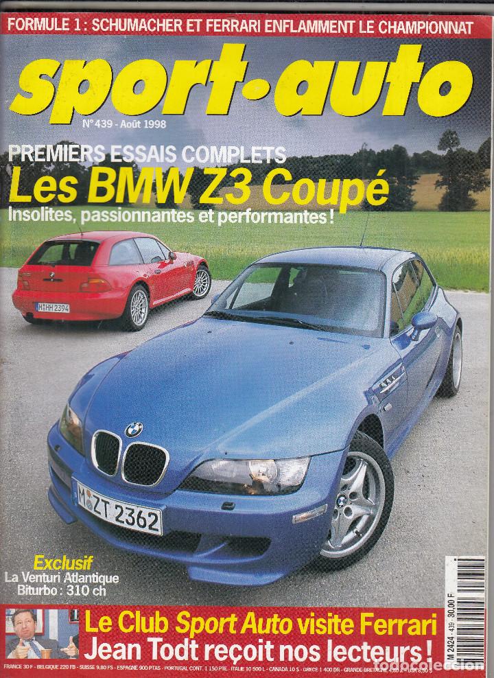 Coches: REVISTA SPORT AUTO FRANCES N&ordm; 439 A&Ntilde;O 1998. ENSAYO: VOLVO S80 T6. BMW Z3 M COUPE. BMW Z3 COUPE 2.8.